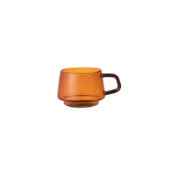 Kinto Sepia sklenený pohár jantárový 4x270 ml