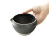 Origami Kataguchi miska na čaj černá