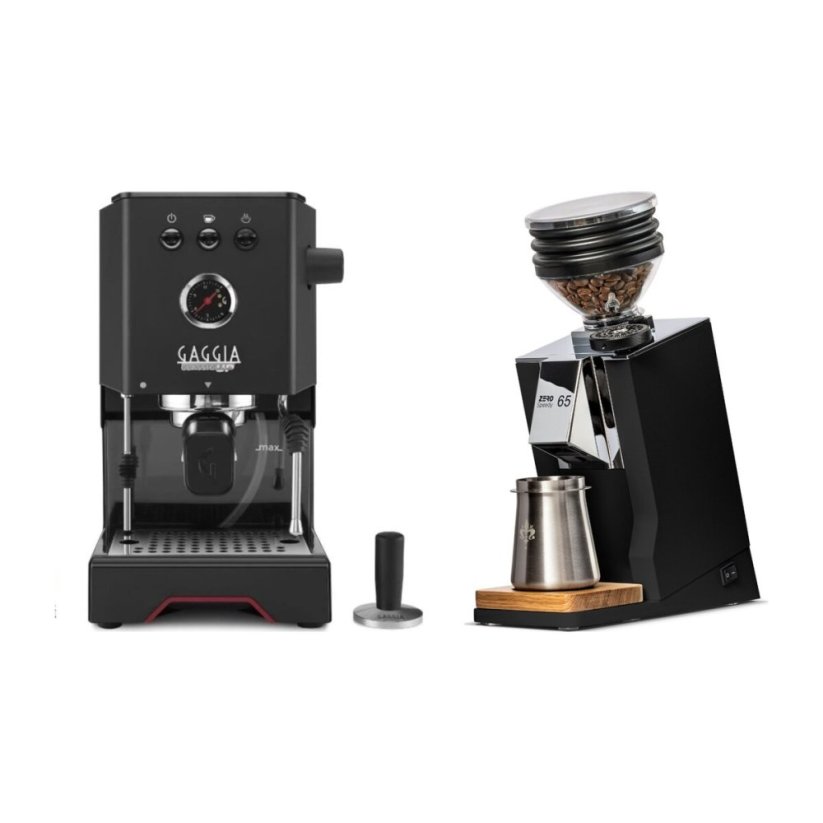Gaggia Classic Up černá + Eureka Mignon Zero 65 Speedy ALL PURPOSE black