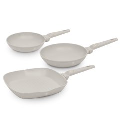 BERLINGERHAUS Sada pánví s titanovým povrchem 3 ks Sahara Collection steak