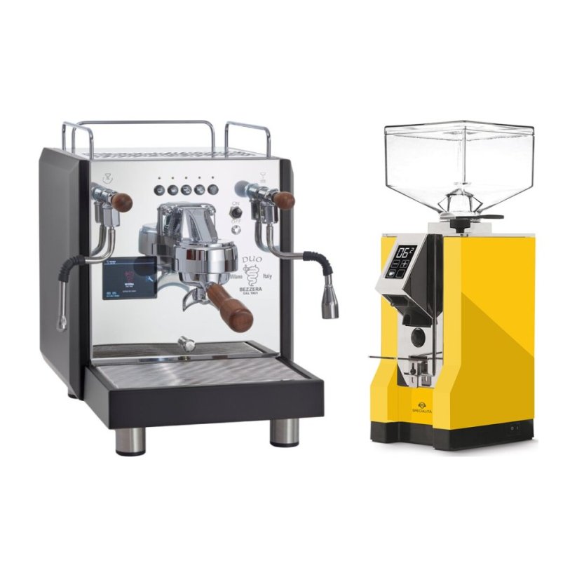 Bezzera DUO DE Black + Eureka Mignon Specialita, CR Yellow