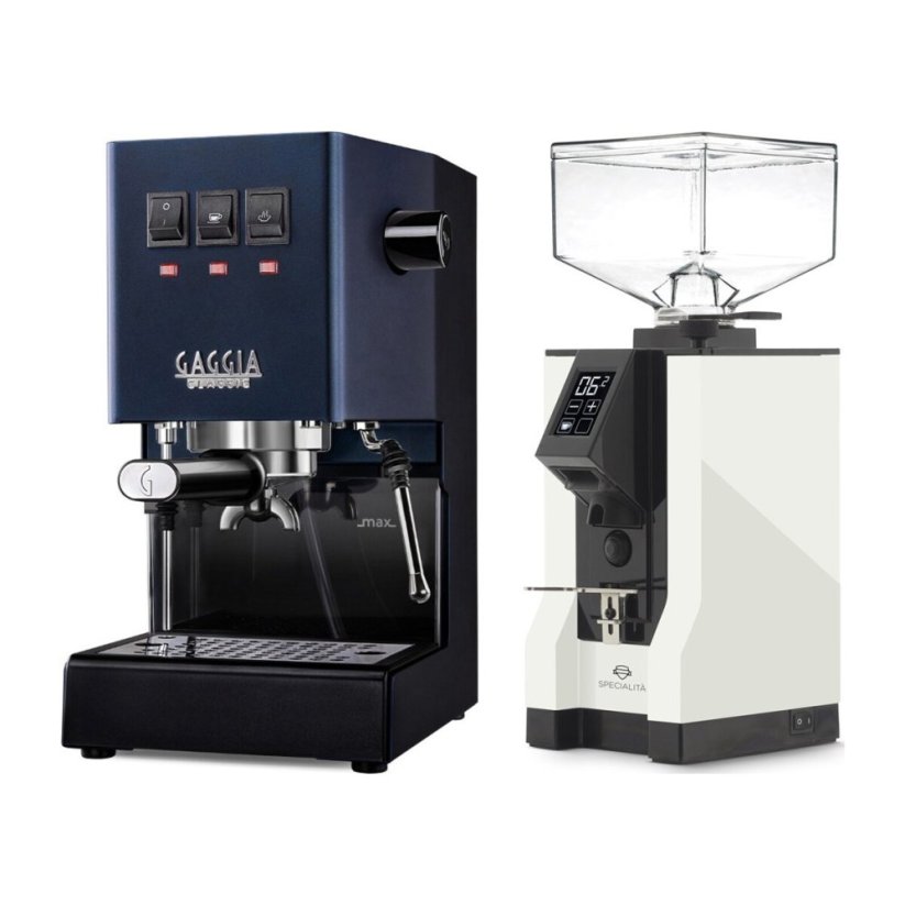 Gaggia Classic E24, modrá + Eureka Mignon Specialita, BL White