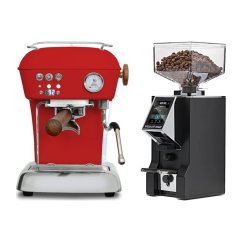 Ascaso DREAM PID Love Red + Eureka Mignon Specialita Smart, CR black
