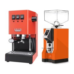 Gaggia Classic E24, oranžová + Eureka Mignon Specialita, CR Orange