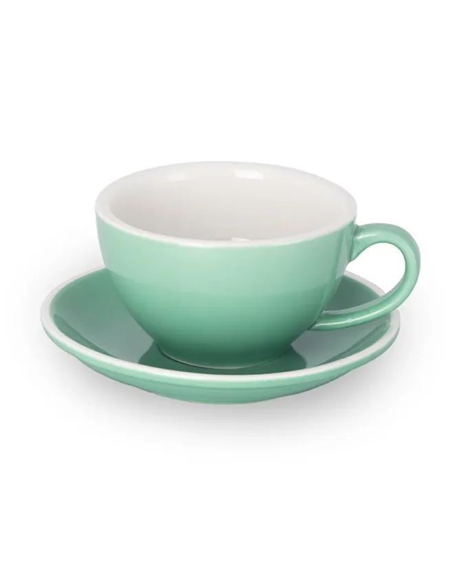 Epic šálek+podšálek 180 ml zelený 6 ks