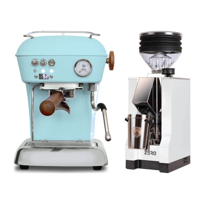 Ascaso DREAM PID Kid Blue + Eureka Mignon Zero, CR white