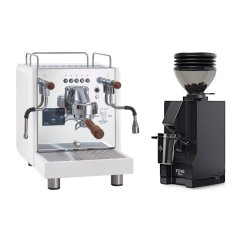 Bezzera DUO DE White + Eureka Mignon Zero 55s black