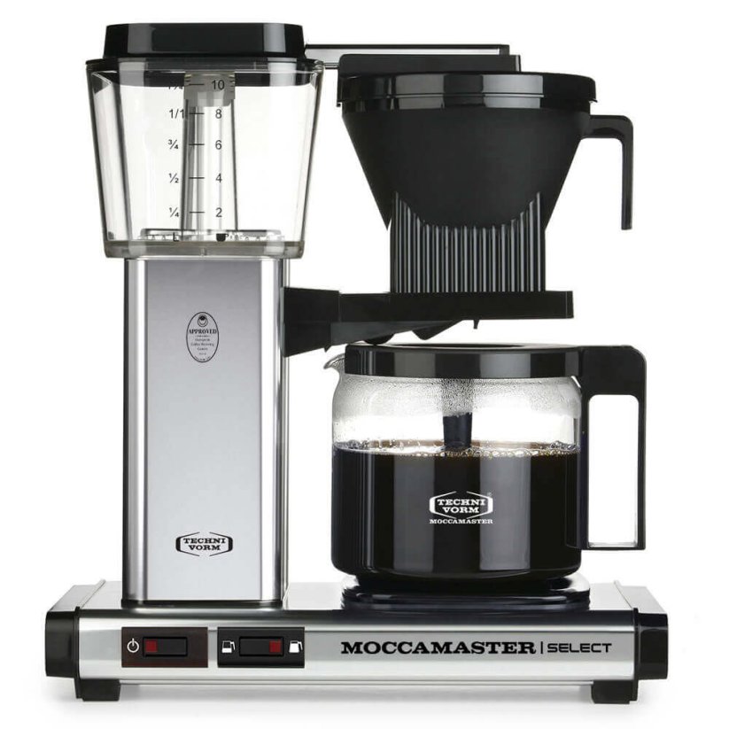 Moccamaster kávovar KBG Select stříbrný lesklý
