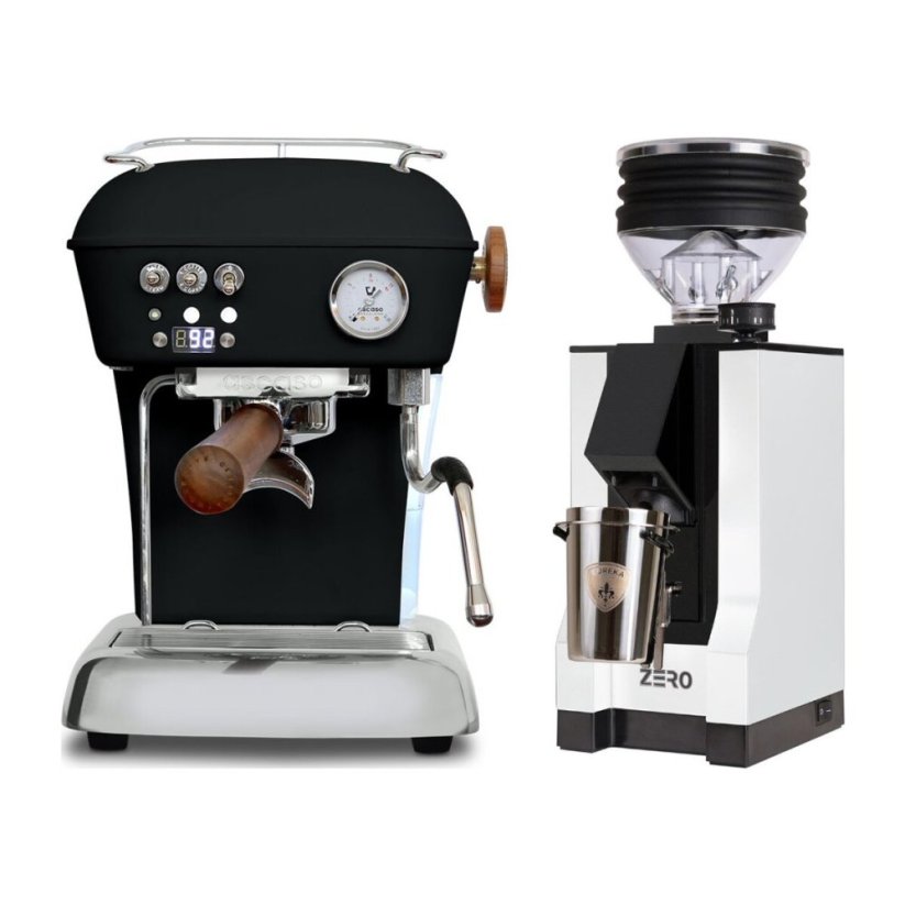 Ascaso DREAM PID Dark Black + Eureka Mignon Zero, BL white