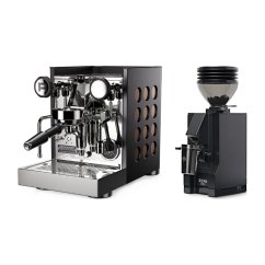 Rocket Espresso Appartamento TCA, black/copper + Eureka Mignon Zero 55s Black
