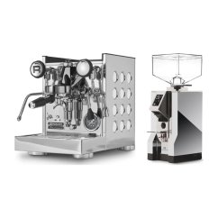 Rocket Espresso Appartamento TCA, white + Eureka Mignon Specialita, CR Chrome