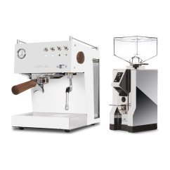 Ascaso Steel Uno PID white + Eureka Mignon Specialita, CR Chrome