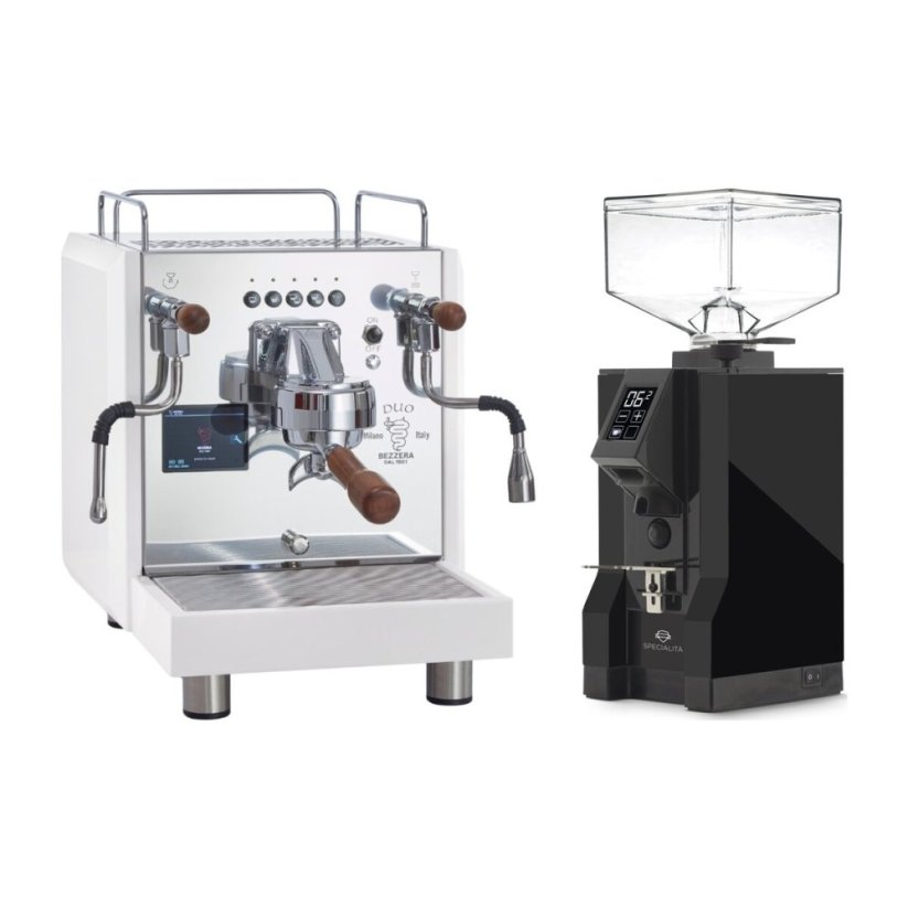 Bezzera DUO DE White + Eureka Mignon Specialita, BL Black