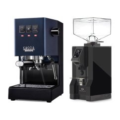 Gaggia Classic E24, modrá + Eureka Mignon Specialita, BL Black