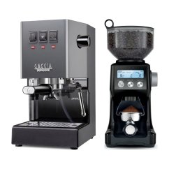Gaggia Classic E24, šedá + Mlýnek Sage BCG820BTR Black