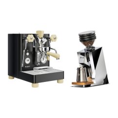 LELIT Bianca  V3  PL162T  black + Eureka Mignon Zero 65 Speedy ALL PURPOSE chrome