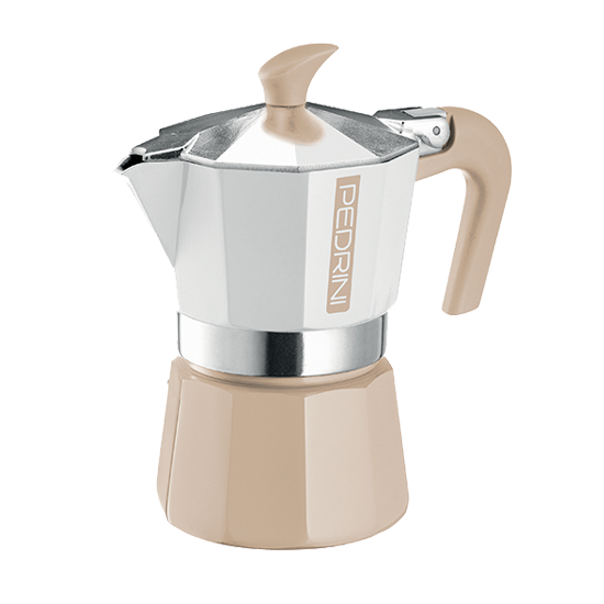 Moka konvička Pedrini MyMoka Color - 3 porce - Barva: Béžová