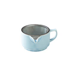 Origami Kyusu hrneček na čaj matně modrý
