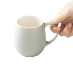 Origami Aroma Barrel porcelánový hrnek 320 ml matně šedý