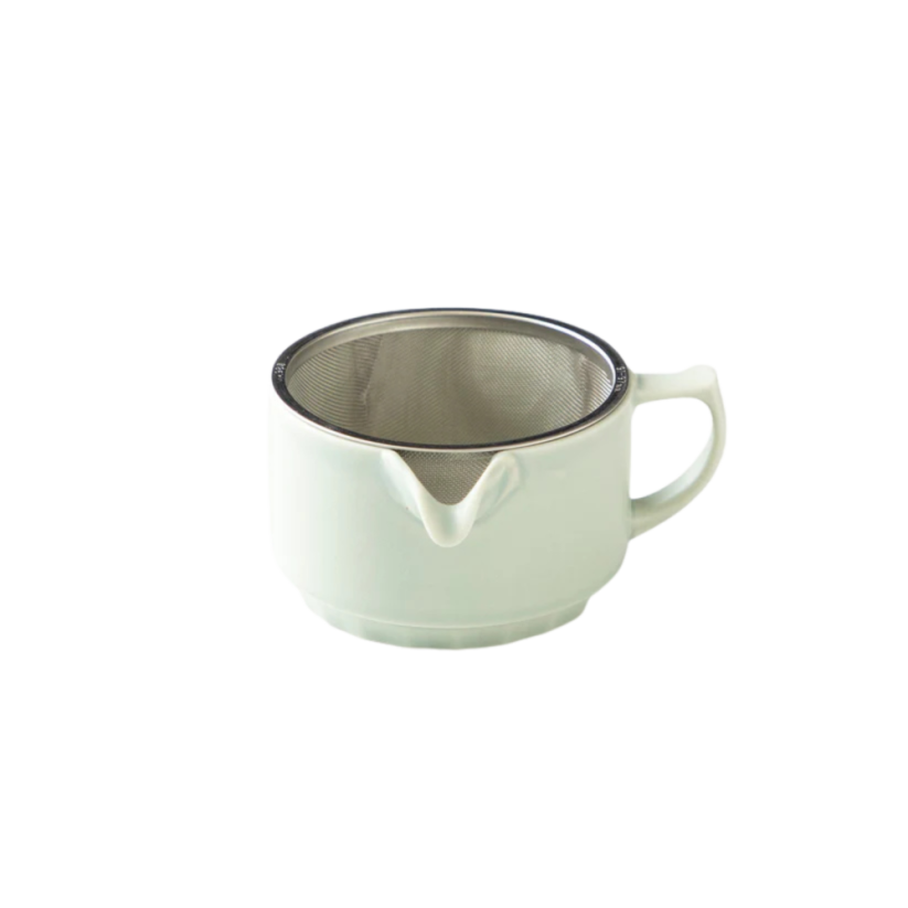 Origami Kyusu hrneček na čaj matně zelený