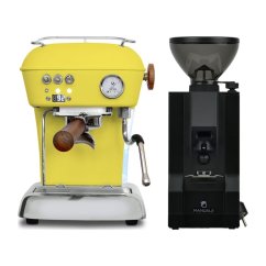 Ascaso DREAM PID Sun Yellow + Eureka Mignon Manuale, BL black