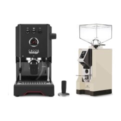 Gaggia Classic Up černá + Eureka Mignon Specialita, CR Cream