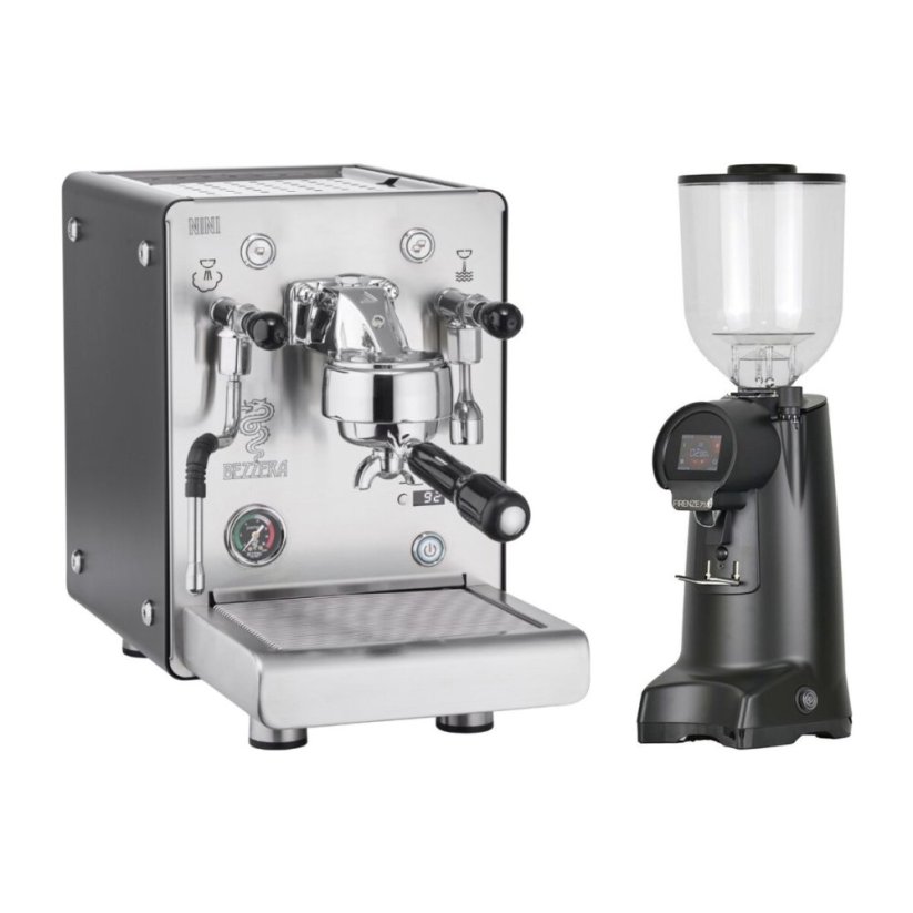 Bezzera NINI PID DE Black + Eureka Firenze 75 Matt Black