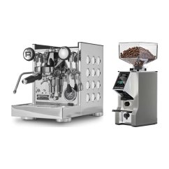 Rocket Espresso Appartamento TCA, white + Eureka Mignon Specialita Smart, CR Chrome