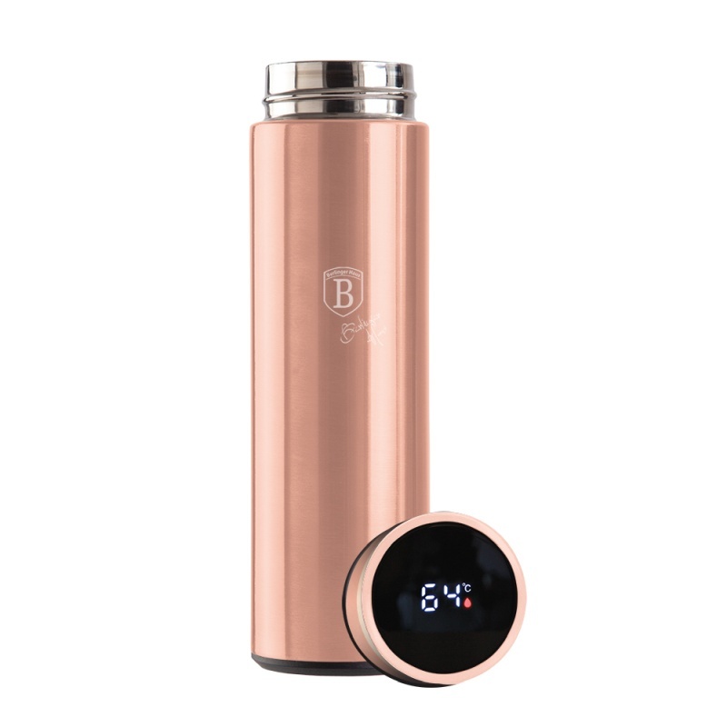 BERLINGERHAUS Termoska nerez s LED displejem 450 ml Rosegold Metallic Line