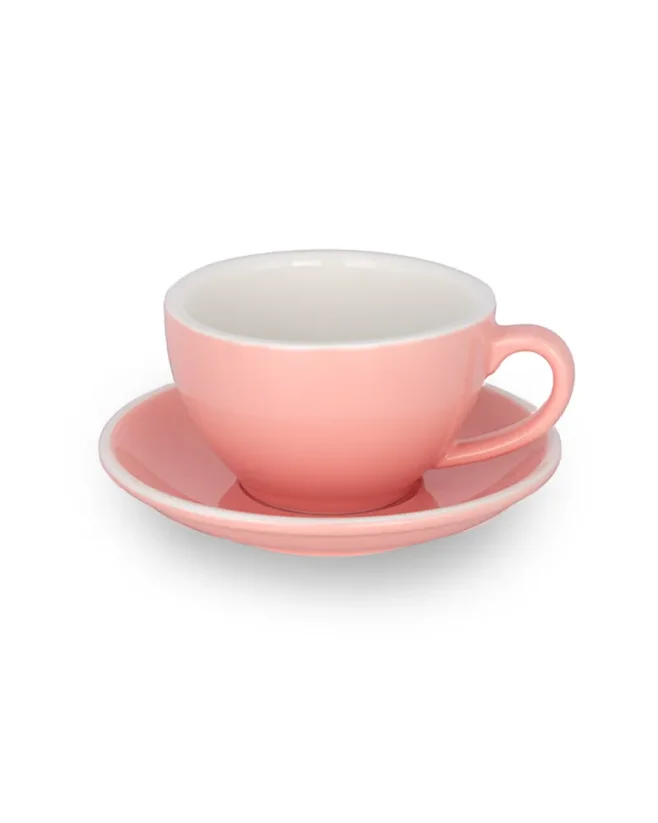 Epic šálek+podšálek 150 ml růžový 6 ks