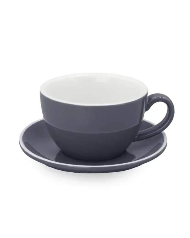 Epic šálek+podšálek 230 ml šedý 6 ks