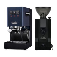 Gaggia Classic E24, modrá + Eureka Mignon Manuale, BL black
