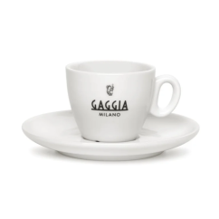 Gaggia šálky s tanierikmi na espresso, 6 ks