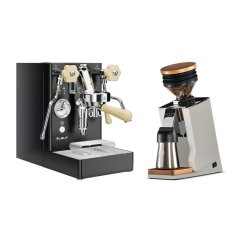 Lelit Mara PL62X V2, black + Eureka Mignon Single Dose PRO, White & Oak