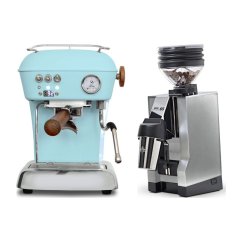 Ascaso DREAM PID Kid Blue + Eureka Mignon Zero 65 All Purpose, CR chróm