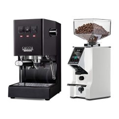 Gaggia Classic E24, černá + Eureka Mignon Specialita Smart, CR White