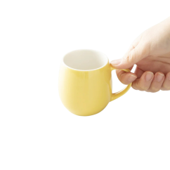 Origami Barrel AromaCup porcelánový hrnek 210 ml žlutý