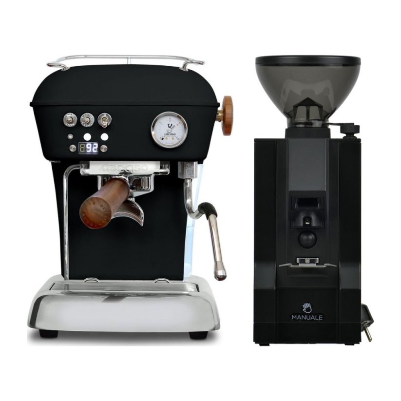 Ascaso DREAM PID Dark Black + Eureka Mignon Manuale, BL black