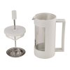 BERGNER Konvice na čaj a kávu LINES French Press 350 ml bílá