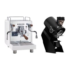 Bezzera DUO DE White + Eureka Zeus, black