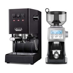 Gaggia Classic E24, černá + Mlýnek Sage BCG820BSS Silver