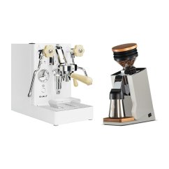 Lelit Mara PL62X V2, white + Eureka Mignon Single Dose PRO, White & Oak