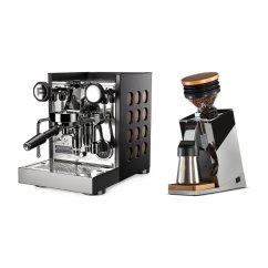 Rocket Espresso Appartamento TCA, black/copper + Eureka Mignon Single Dose PRO, Chrome & Oak