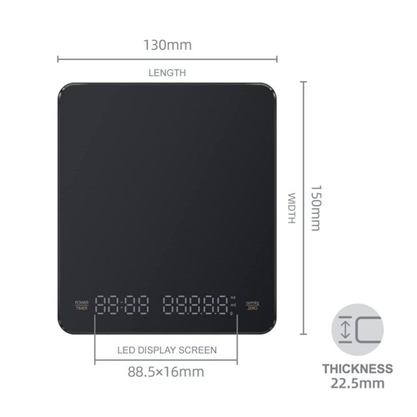 TAIRRO digitální váha CK2150, 3000g / 0,1g