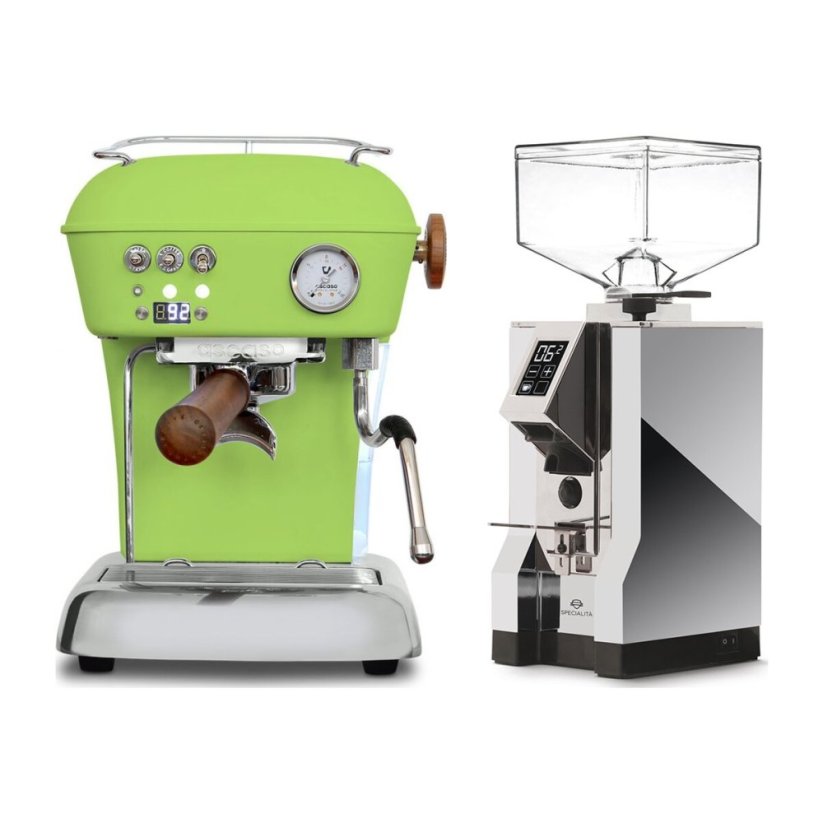 Ascaso DREAM PID Fresh Pistachio + Eureka Mignon Specialita, CR Chrome