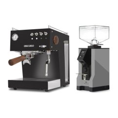 Ascaso Steel Uno PID black + Eureka Mignon Specialita, BL Grey