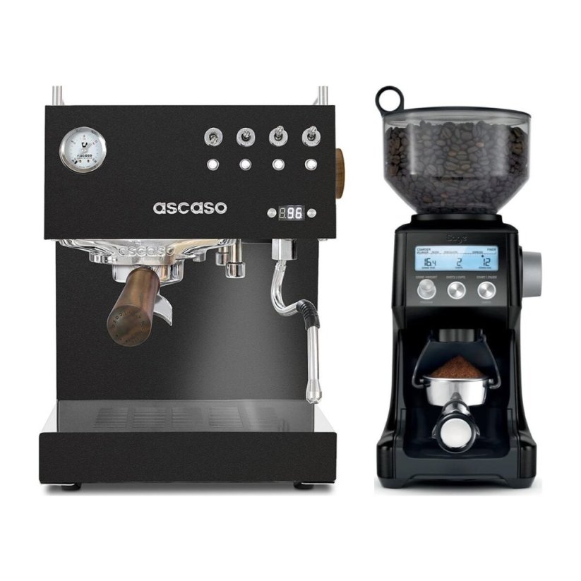 Ascaso Steel DUO PID Black + Mlýnek Sage BCG820BTR Black