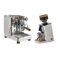 LELIT Bianca  V3 PL162T + Eureka Mignon Single Dose, White & Oak