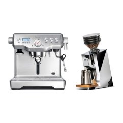 Kávovar Sage BES920BSS Silver + Eureka Mignon Zero 65 Speedy ALL PURPOSE chrome