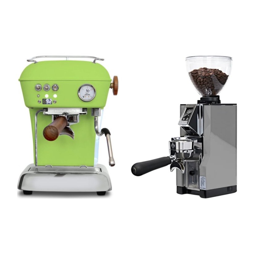 Ascaso DREAM PID Fresh Pistachio + Eureka Mignon Libra 65 All Purpose, CR chróm